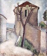 Amedeo Modigliani Baum und Haus Spain oil painting artist